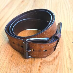 Dickies men's brown leather belt size 40